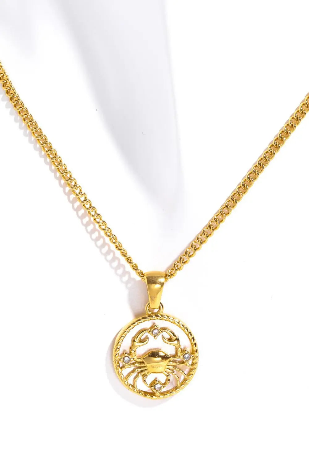 Lovcia Constellation Pendant Stainless Steel Necklace-Necklaces-Aguarius-One Size-Aguarius