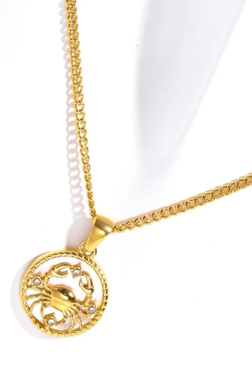 Lovcia Constellation Pendant Stainless Steel Necklace-Necklaces-Aguarius-One Size-Aguarius
