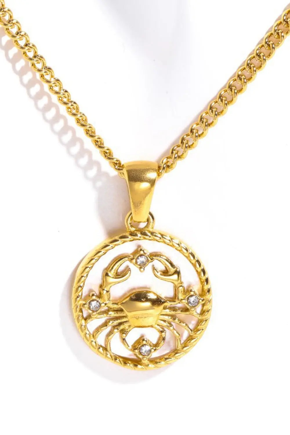 Lovcia Constellation Pendant Stainless Steel Necklace-Necklaces-Aguarius-One Size-Aguarius