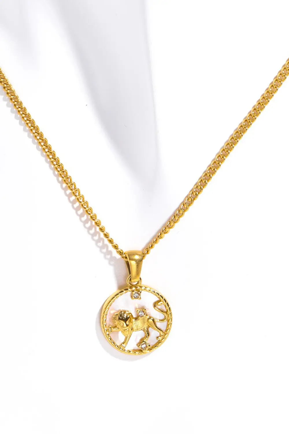 Lovcia Constellation Pendant Stainless Steel Necklace-Necklaces-Aguarius-One Size-Aguarius
