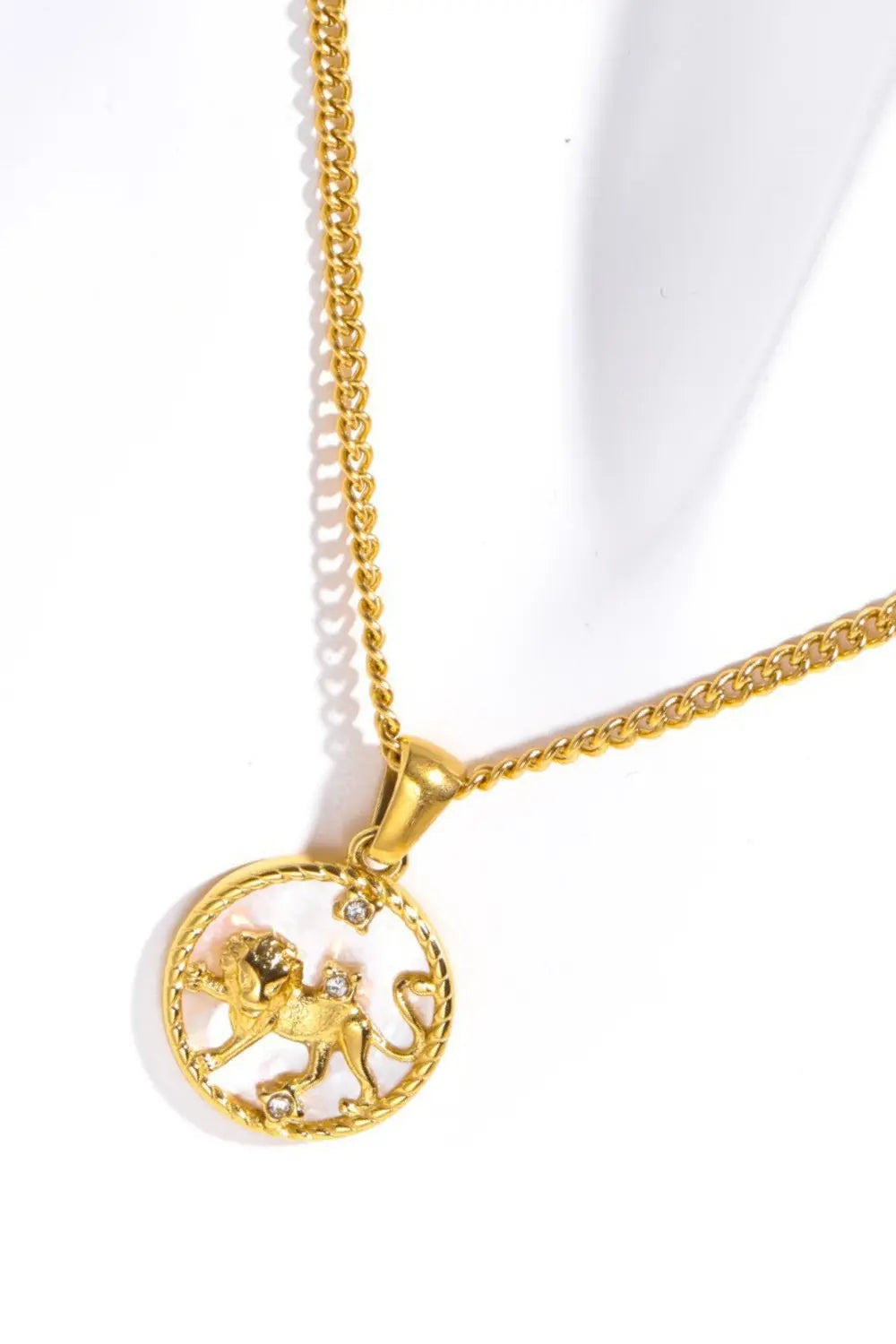 Lovcia Constellation Pendant Stainless Steel Necklace-Necklaces-Aguarius-One Size-Aguarius