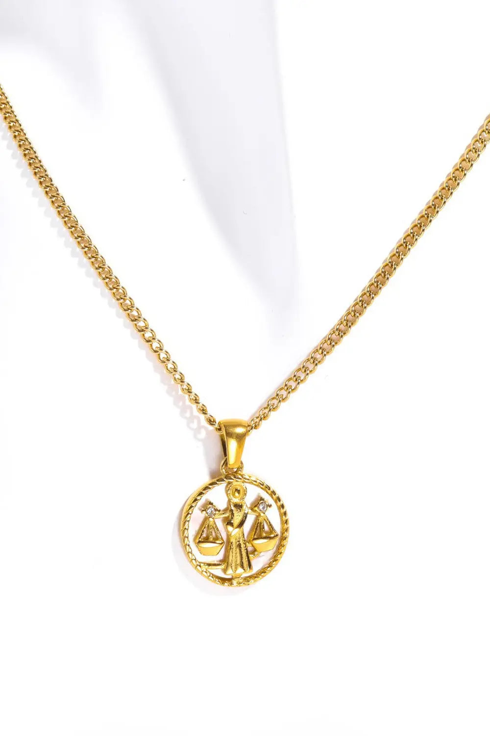 Lovcia Constellation Pendant Stainless Steel Necklace-Necklaces-Aguarius-One Size-Aguarius
