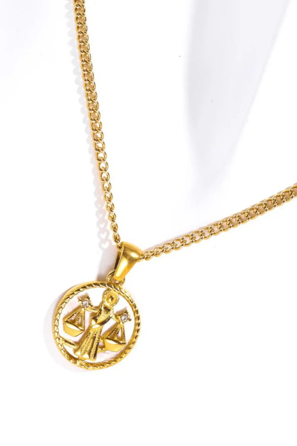Lovcia Constellation Pendant Stainless Steel Necklace-Necklaces-Aguarius-One Size-Aguarius