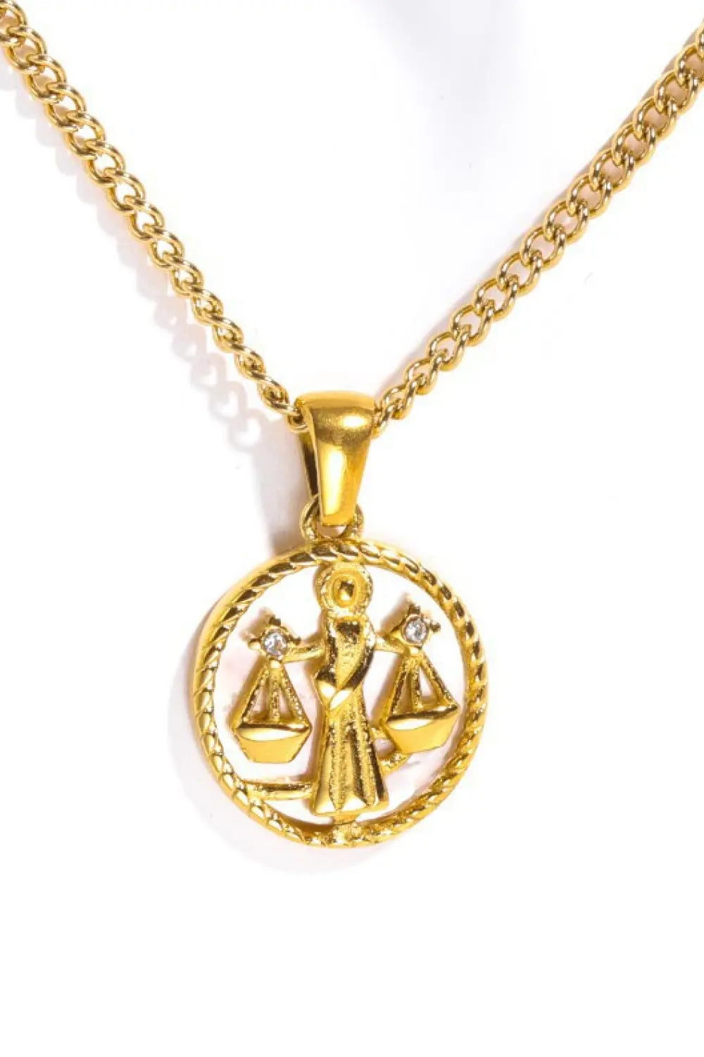 Lovcia Constellation Pendant Stainless Steel Necklace-Necklaces-Aguarius-One Size-Aguarius