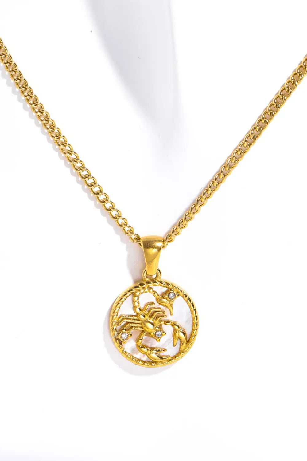 Lovcia Constellation Pendant Stainless Steel Necklace-Necklaces-Aguarius-One Size-Aguarius