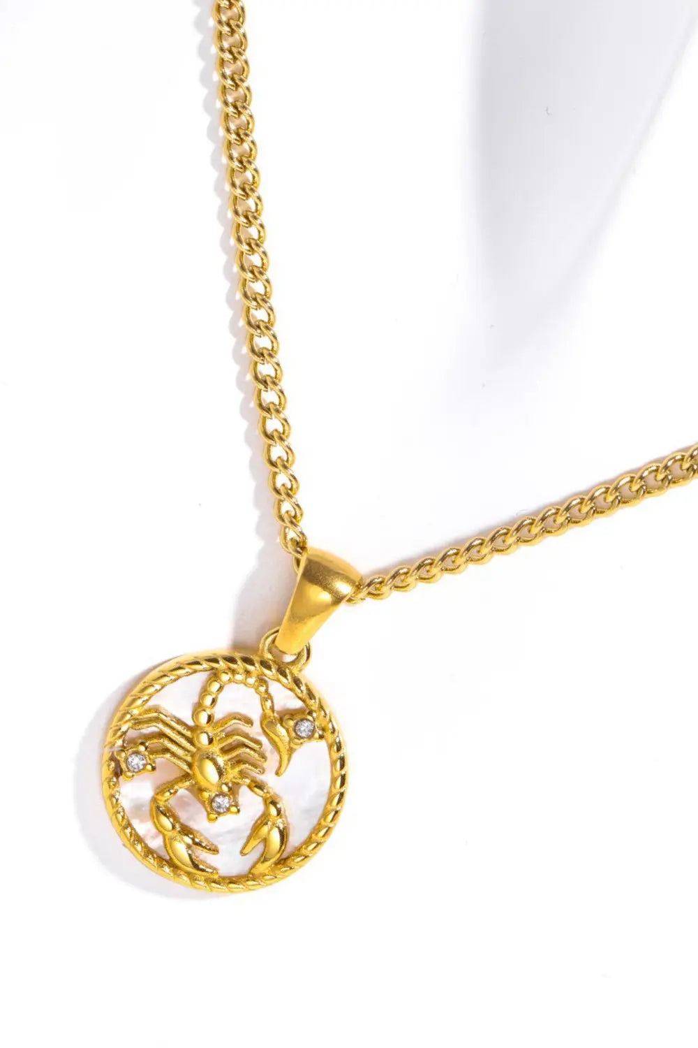 Lovcia Constellation Pendant Stainless Steel Necklace-Necklaces-Aguarius-One Size-Aguarius
