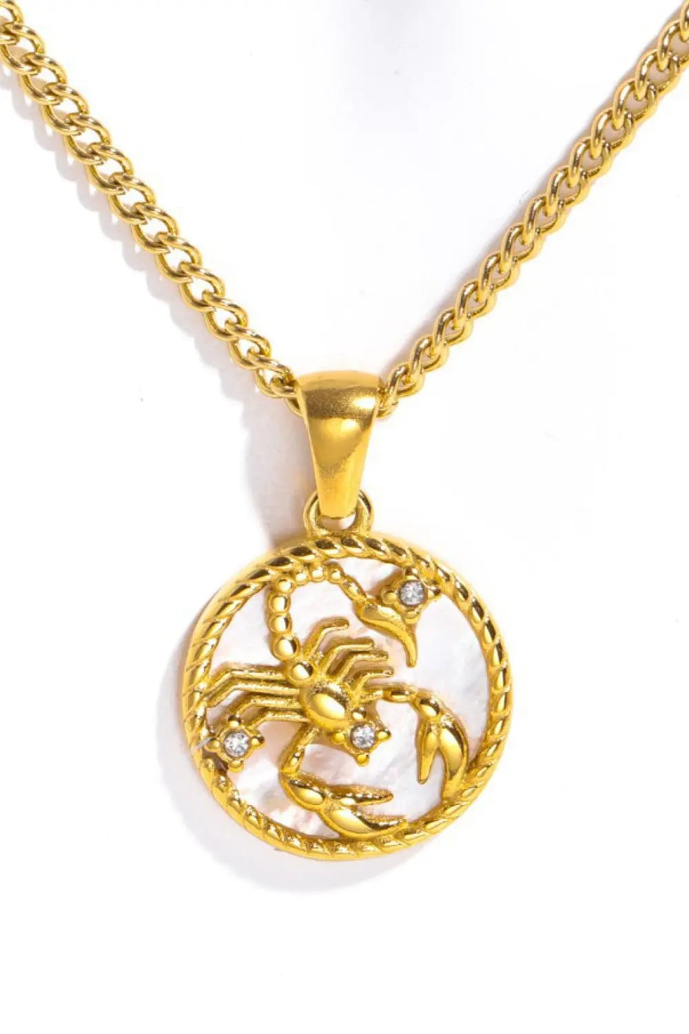 Lovcia Constellation Pendant Stainless Steel Necklace-Necklaces-Aguarius-One Size-Aguarius