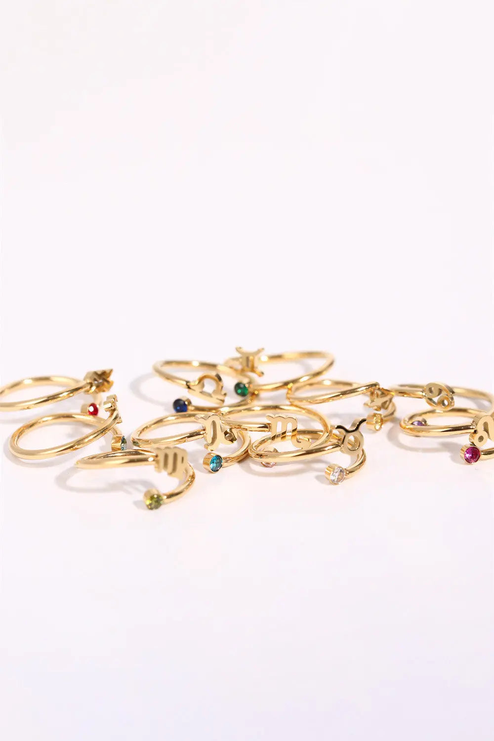 Lovcia Constellation Stainless Steel Bypass Ring-Rings-Aguarius-One Size-Aguarius