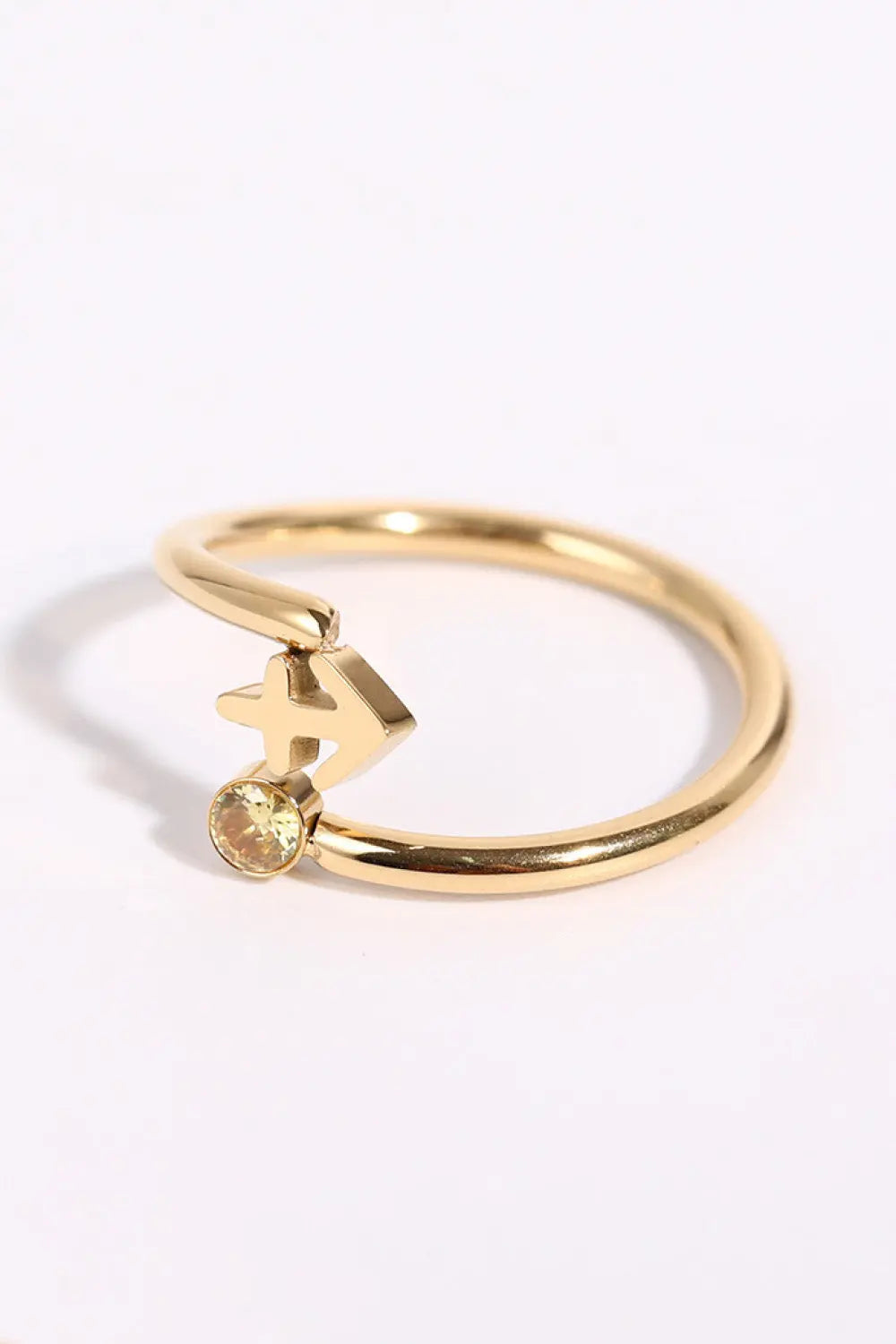 Lovcia Constellation Stainless Steel Bypass Ring-Rings-Sagittarius-One Size-Sagittarius
