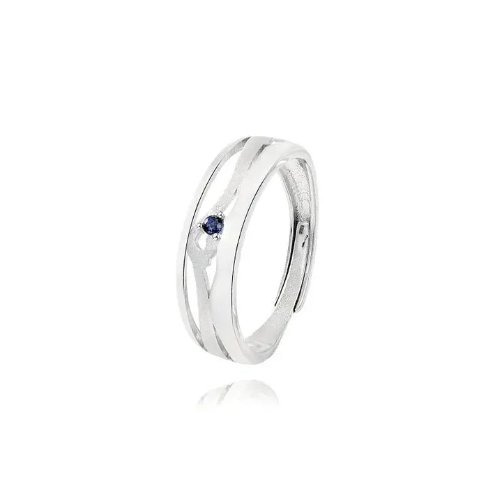 Classic CZ Safe Haven 925 Sterling Silver Adjustable Promise Ring LOVCIA