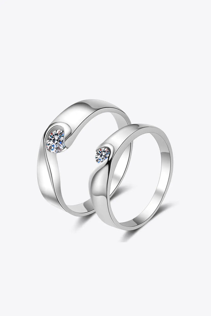 Moissanite Rhodium-Plated Ring LOVCIA