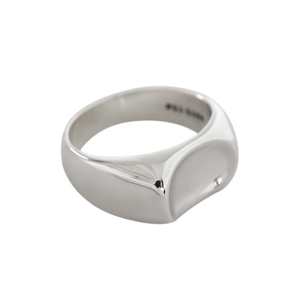 Lovcia Crescent Moon Ring 925 Silver Top Size 8.7mm-Rings-No Plating-US 7-No Plating