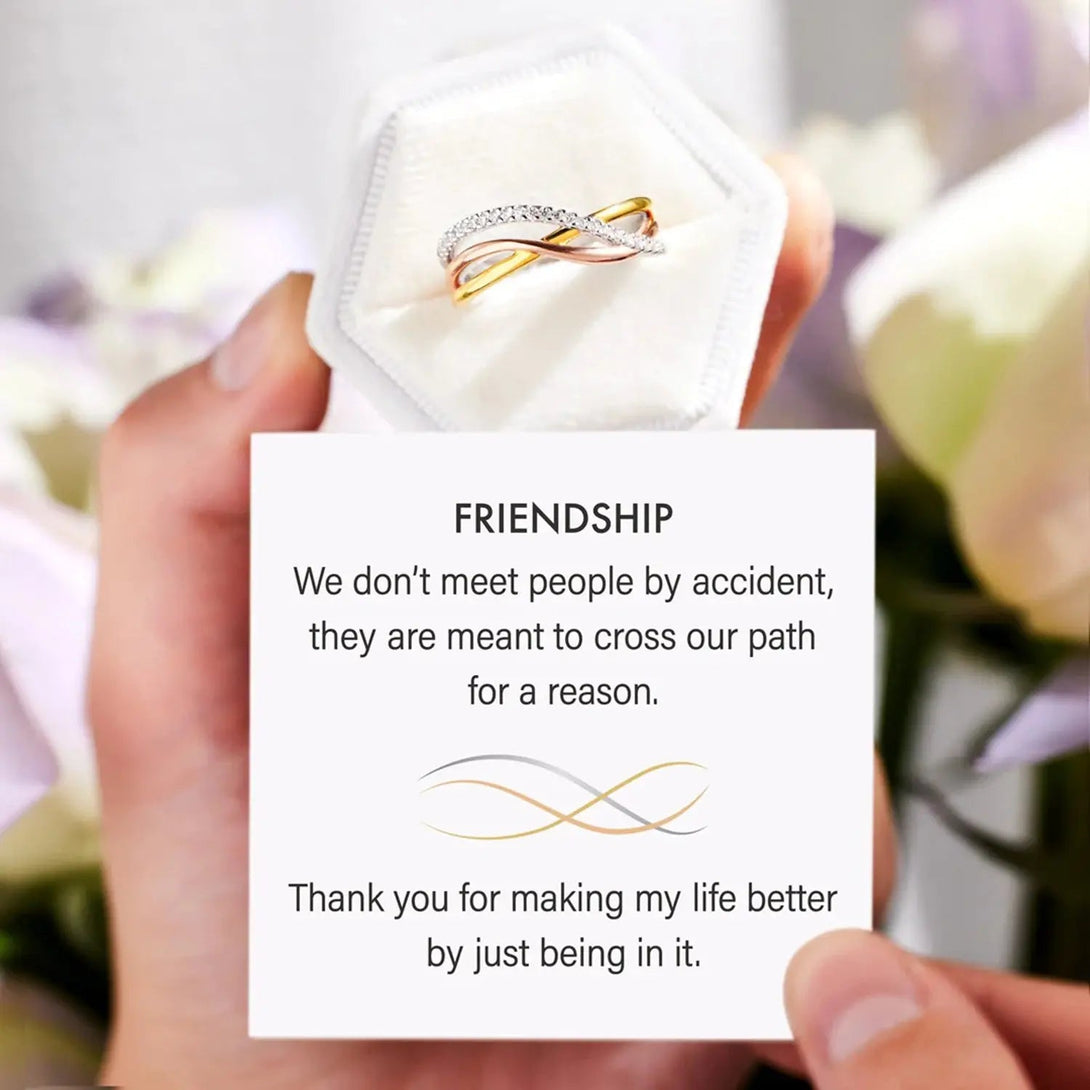 Lovcia Crisscross Gold-Plated 925 Sterling Silver Ring-Rings-Gold-6-Gold