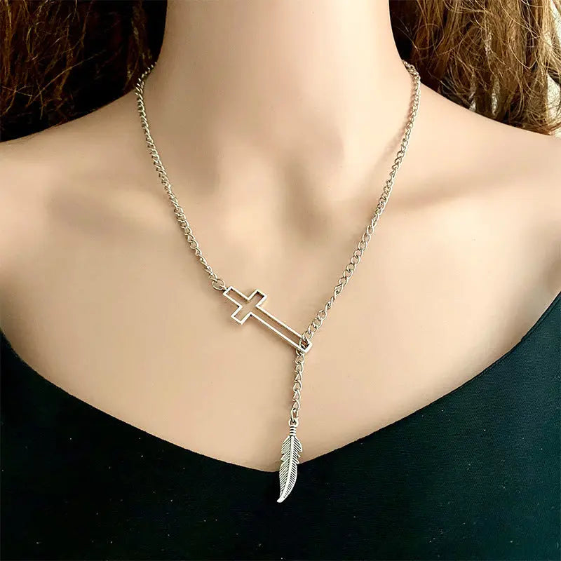 Lovcia Cross Chain Necklace-Necklaces-Style A-One Size-Style A