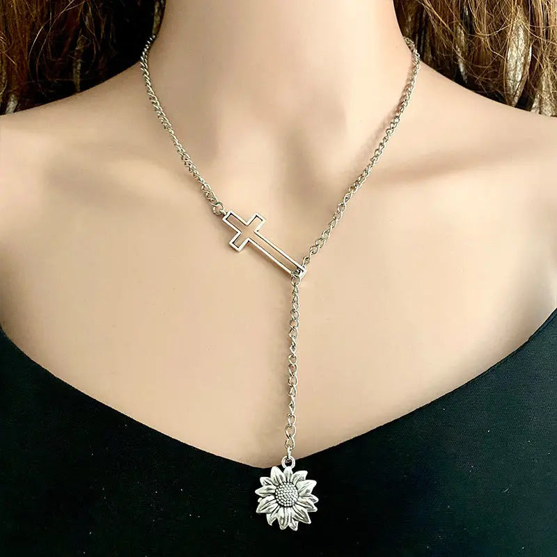 Lovcia Cross Chain Necklace-Necklaces-Style A-One Size-Style A