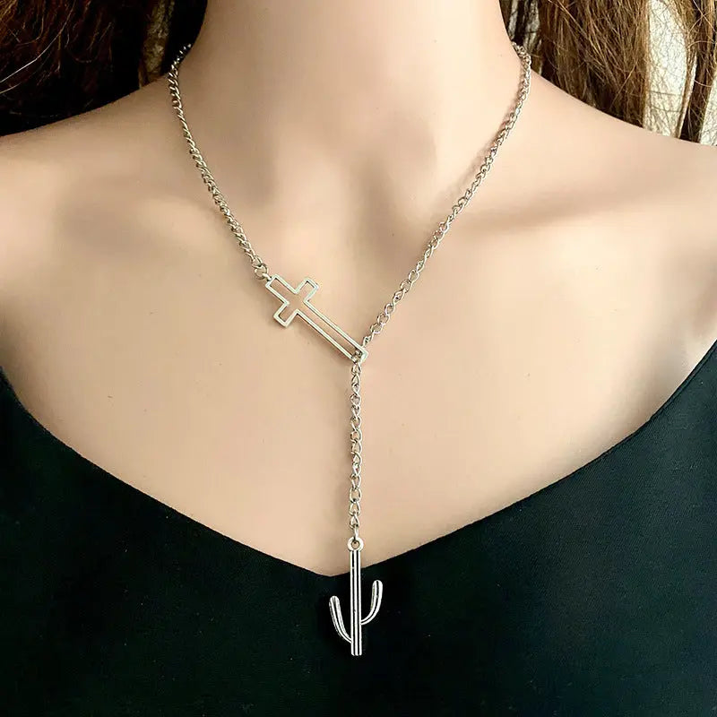 Lovcia Cross Chain Necklace-Necklaces-Style C-One Size-Style C