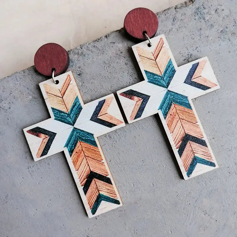 Lovcia Cross Drop Earrings-Earrings-Style B-One Size-Style B