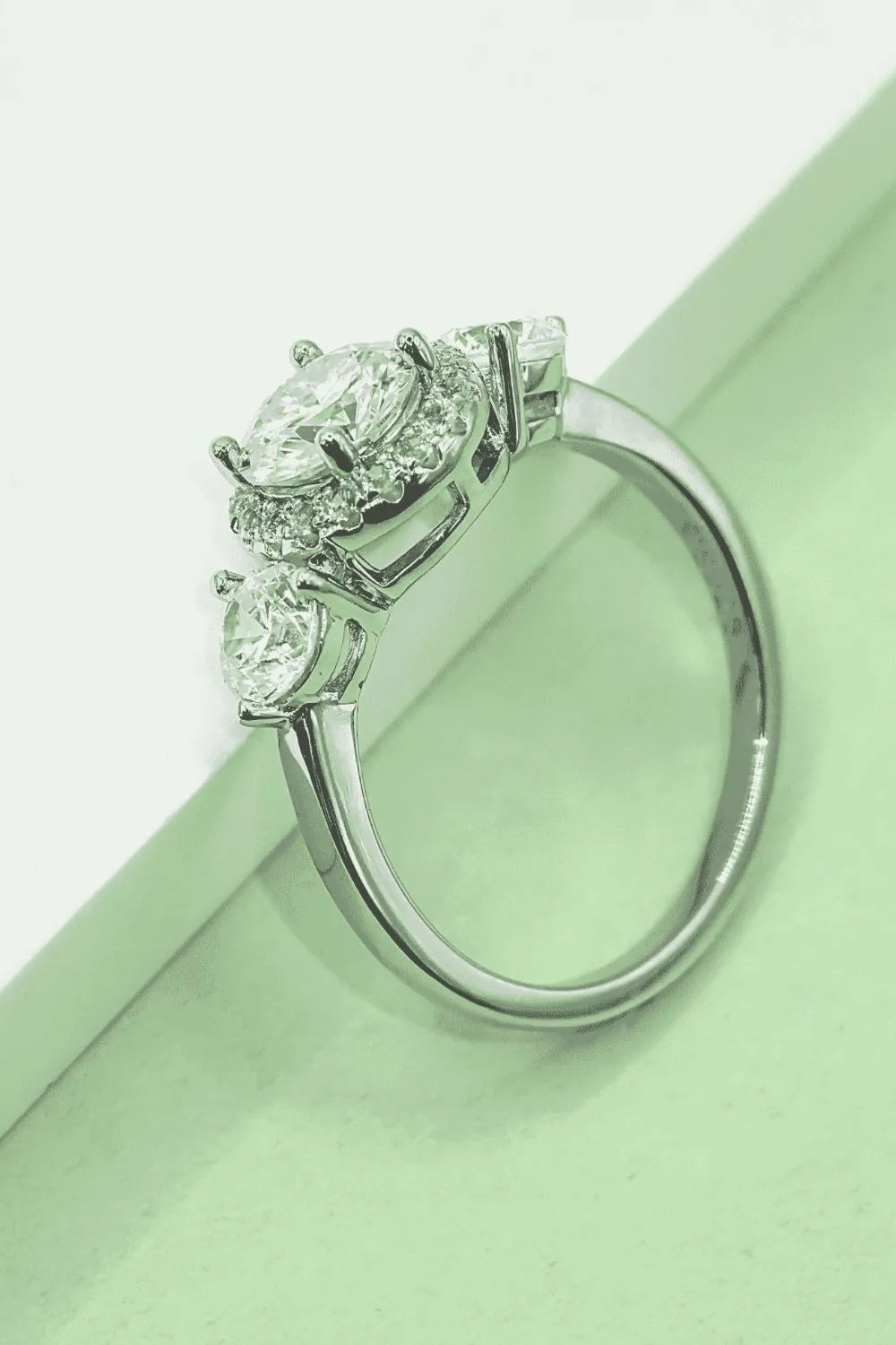 Lovcia Crystal Brilliance 1 Carat Moissanite 925 Sterling Silver Ring for Women - Silver-5- - Buy latest trendy Rings for Women and Girls