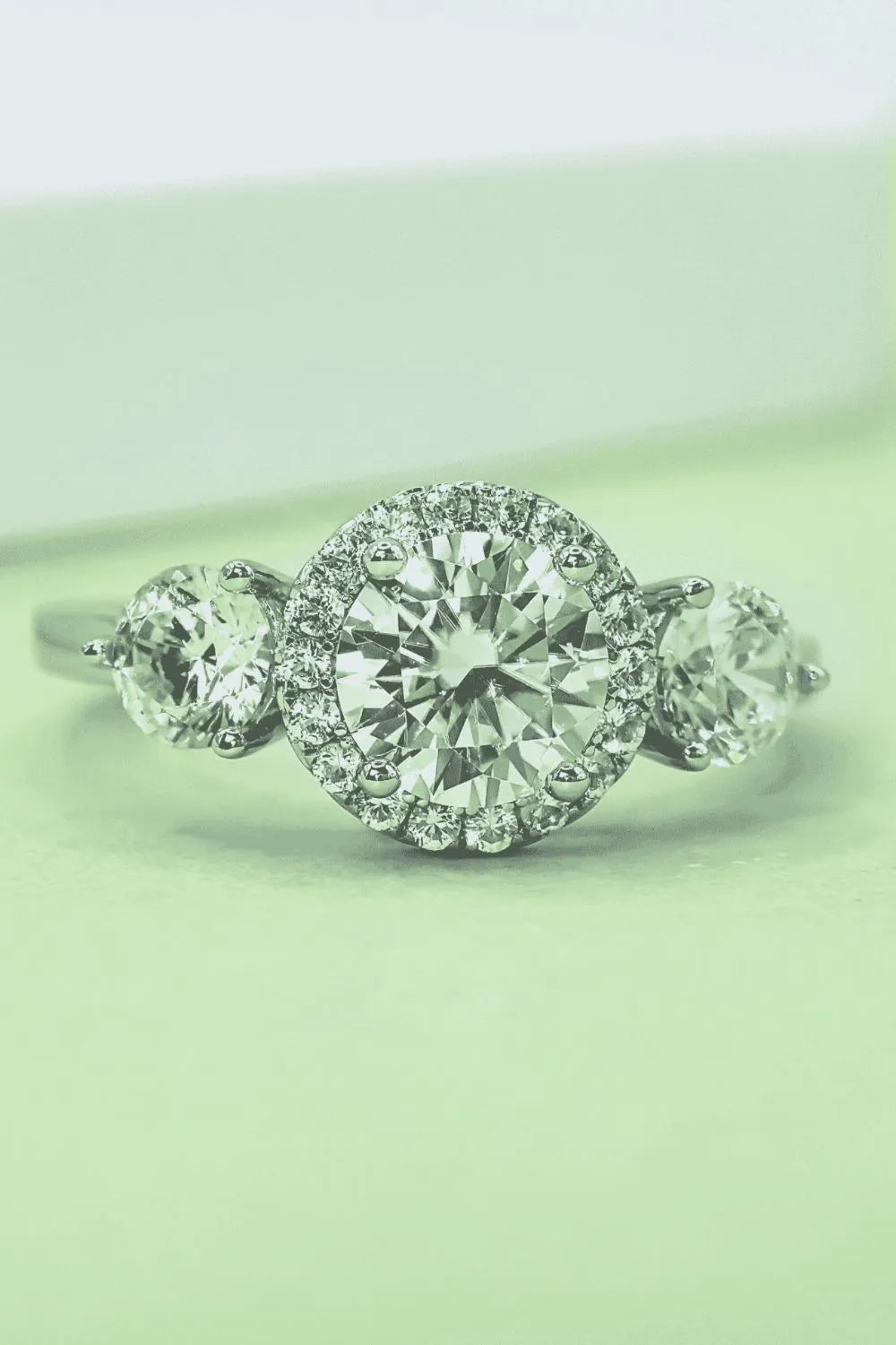 Lovcia Crystal Brilliance 1 Carat Moissanite 925 Sterling Silver Ring for Women - Silver-5- - Buy latest trendy Rings for Women and Girls