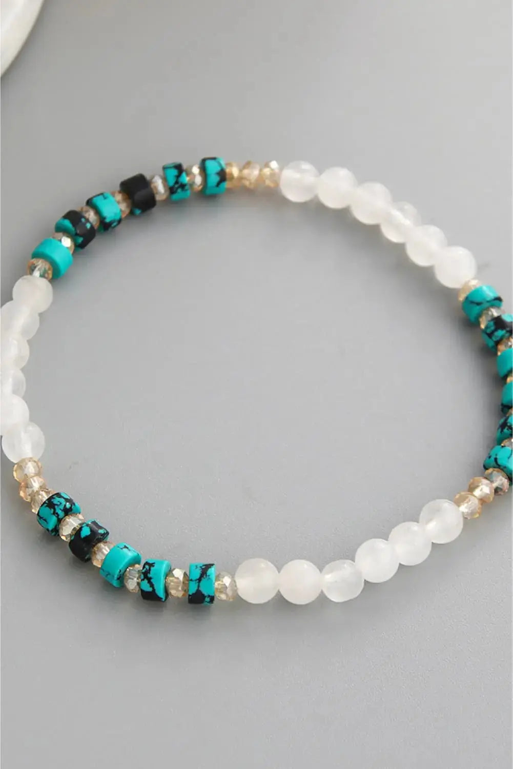 Lovcia Crystal & Natural Stone Bracelet-Bracelets-Turquoise-One Size-Turquoise
