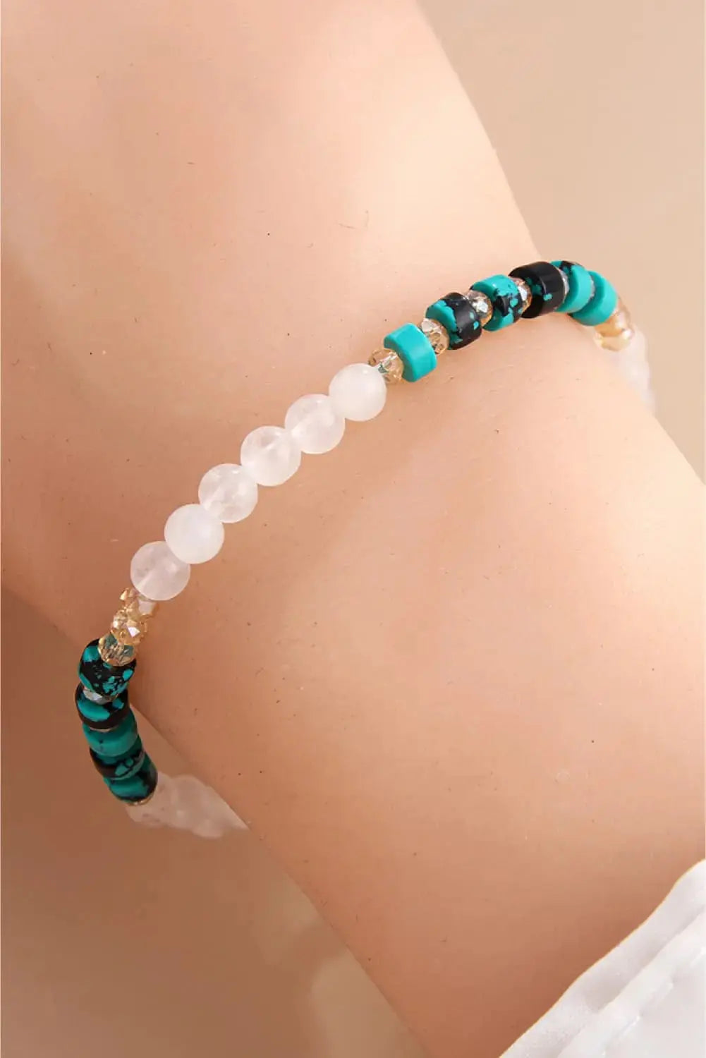 Lovcia Crystal & Natural Stone Bracelet-Bracelets-Turquoise-One Size-Turquoise
