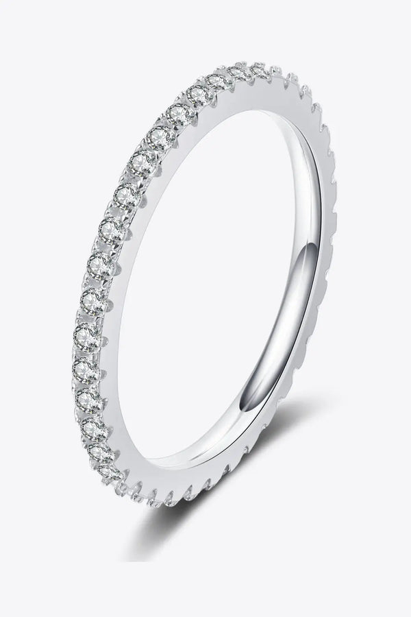 Lovcia Curious Time 925 Sterling Silver Moissanite Ring-Rings-Silver-5-Silver