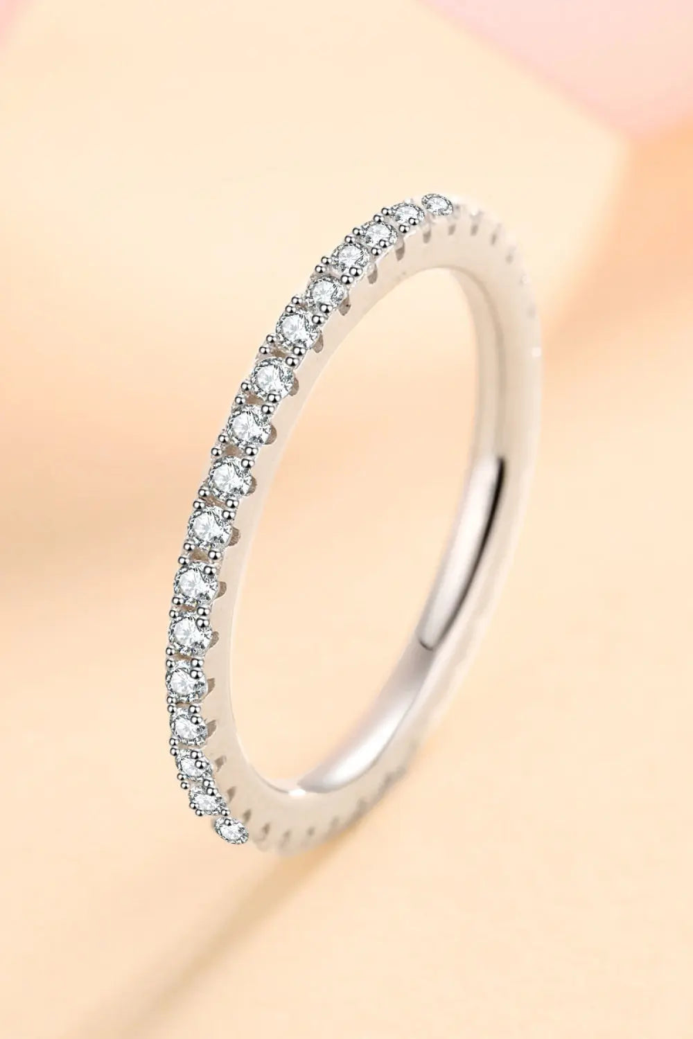 Lovcia Curious Time 925 Sterling Silver Moissanite Ring-Rings-Silver-5-Silver