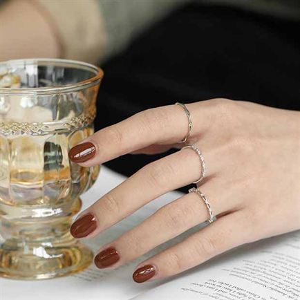 Lovcia CZ Simple 925 Sterling Silver Adjustable Ring-Rings-Model C (Jb048)-