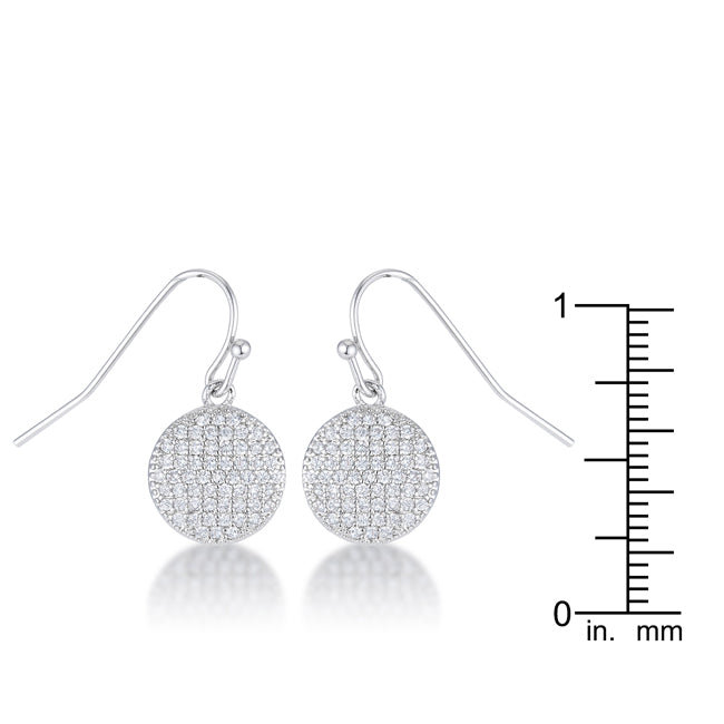 Lovcia Dazzling .6 Ct CZ Disk Earrings-Earrings-