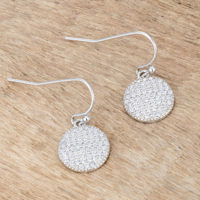 Lovcia Dazzling .6 Ct CZ Disk Earrings-Earrings-