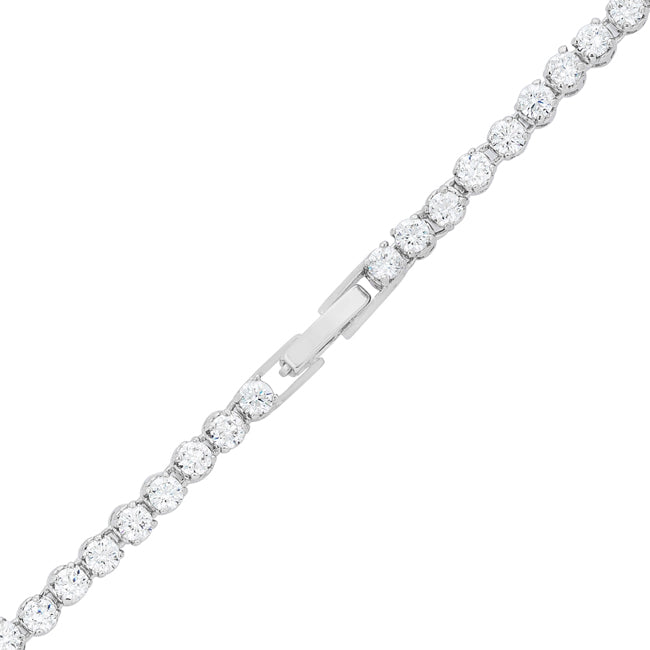 Lovcia Dazzling Pear and Round Zirconia Pendant Necklace-Necklaces-