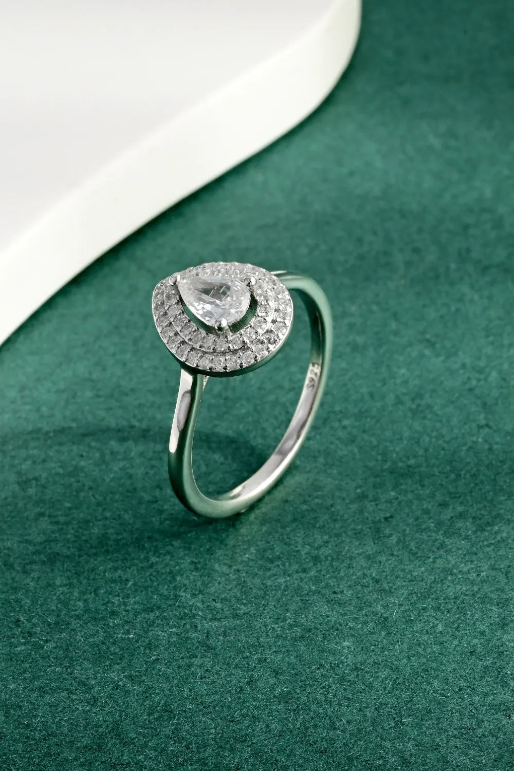 Lovcia Dewdrop 925 Sterling Silver Inland Zircon Ring for Women - Silver-6- - Buy latest trendy Rings for Women and Girls