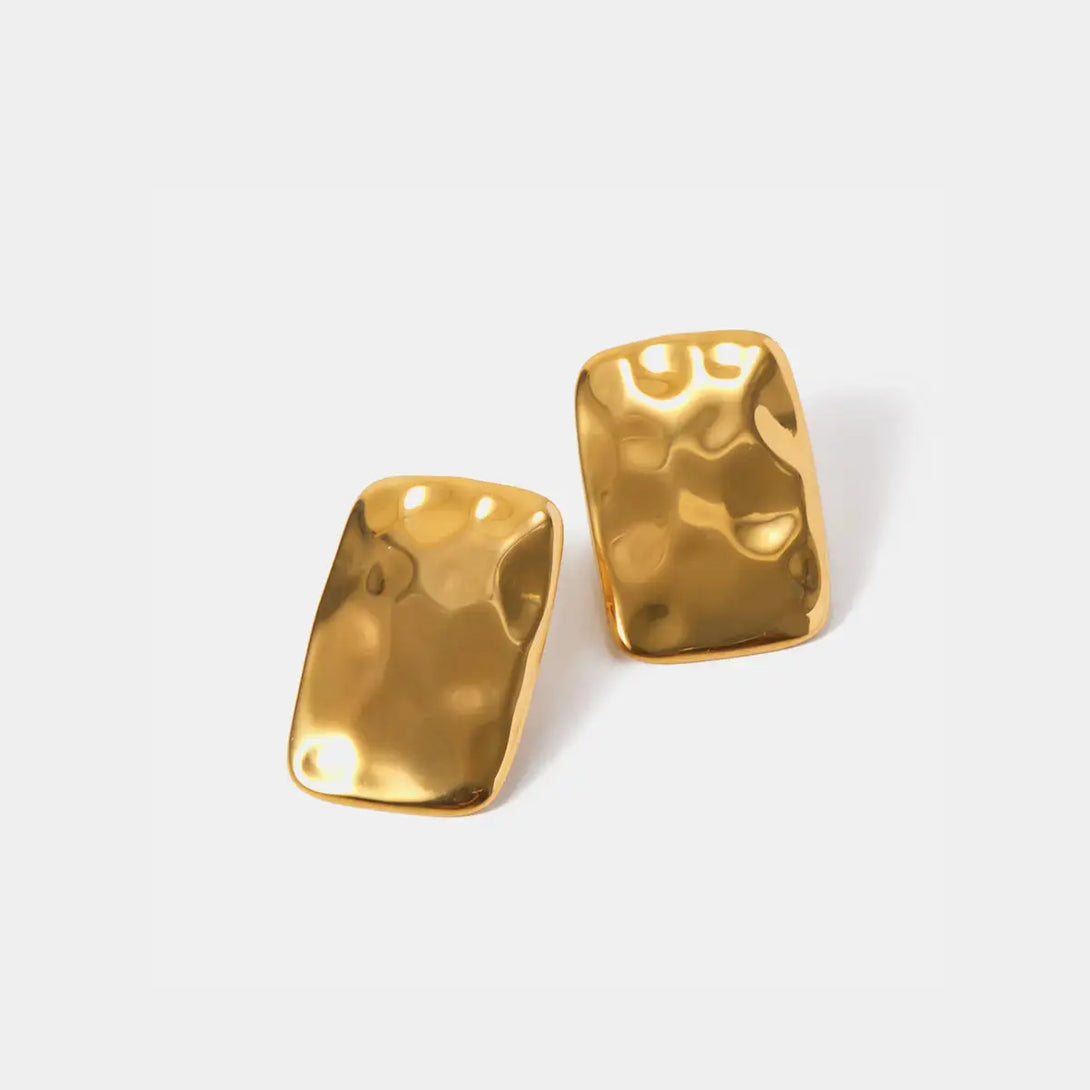 Lovcia Elegant 18K Gold-Plated Geometric Earrings for Women-Earrings-Gold-One Size-Gold