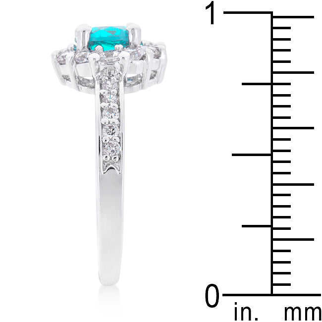 Lovcia Elegant Bella Blue Birthstone Engagement Ring-Rings-5-5