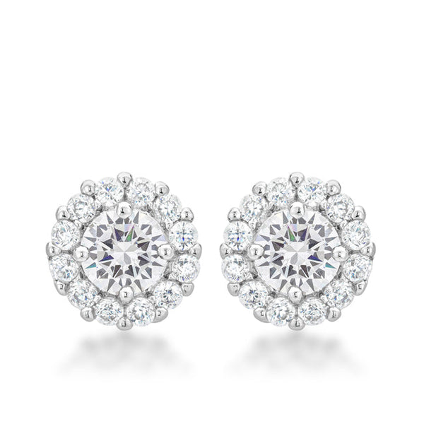 Lovcia Elegant Bella Bridal Clear Earrings-Earrings-