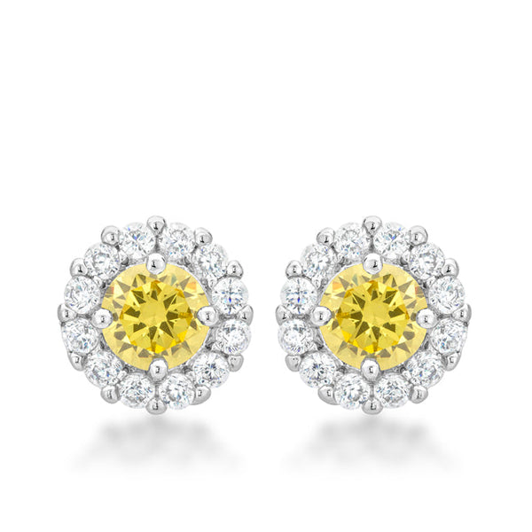 Lovcia Elegant Bella Bridal Yellow Earrings-Earrings-