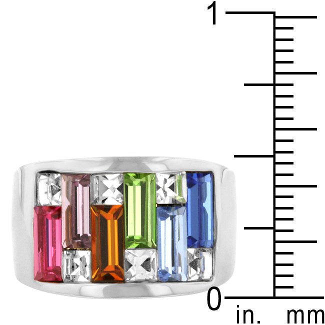 Lovcia Elegant Candy Maze Cocktail Ring-Rings-5-5