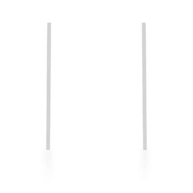 Lovcia Elegant Carolee Rhodium-Plated Stainless Steel Linear Drop Earrings-Earrings-