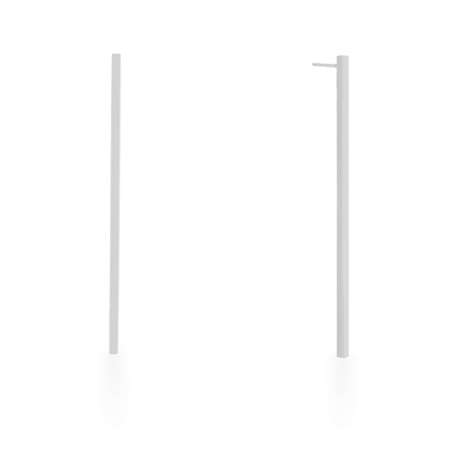 Lovcia Elegant Carolee Rhodium-Plated Stainless Steel Linear Drop Earrings-Earrings-