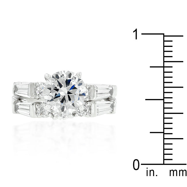 Lovcia Elegant Engagement Ring with Radiant Center Stone-Rings-5-5