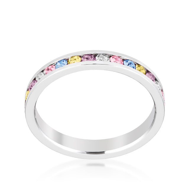 Lovcia Elegant Eternity Crystal Channel-Set Ring-Rings-4-4
