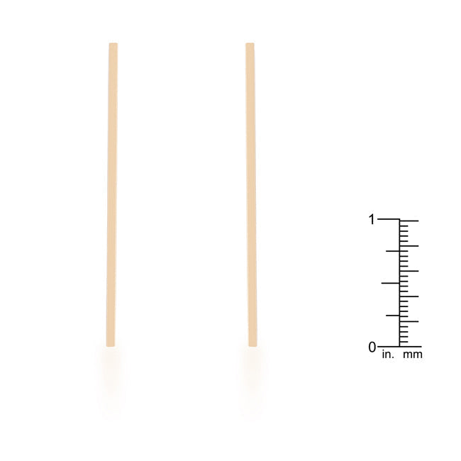 Lovcia Elegant Gold Line Drop Earrings by Carolee-Earrings-