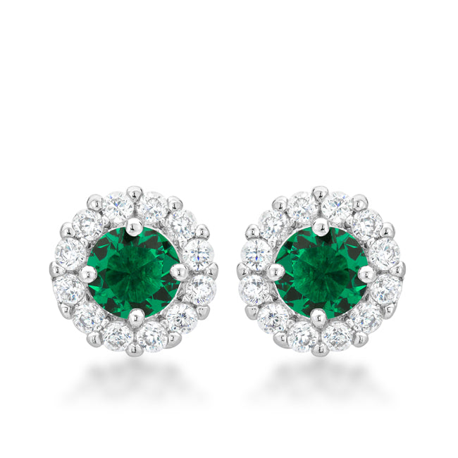 Lovcia Elegant Green Bella Bridal Earrings-Earrings-
