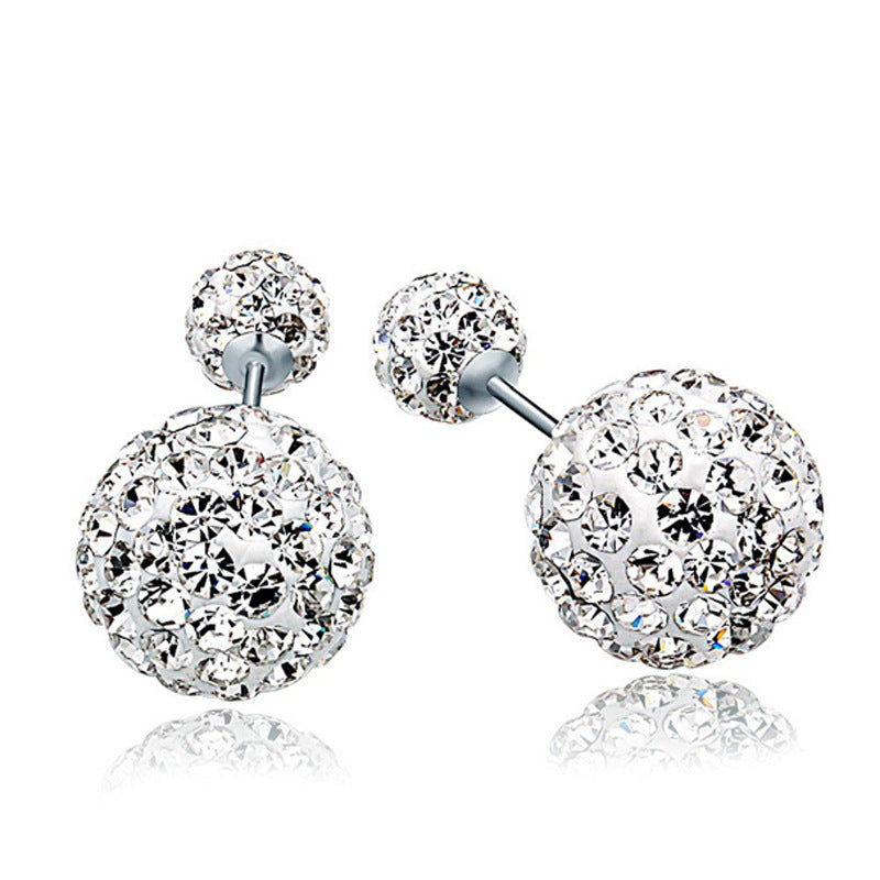Lovcia Elegant Micro Set CZ Ball 925 Sterling Silver Stud Earrings for Women-Earrings-8-12mm-8-12mm