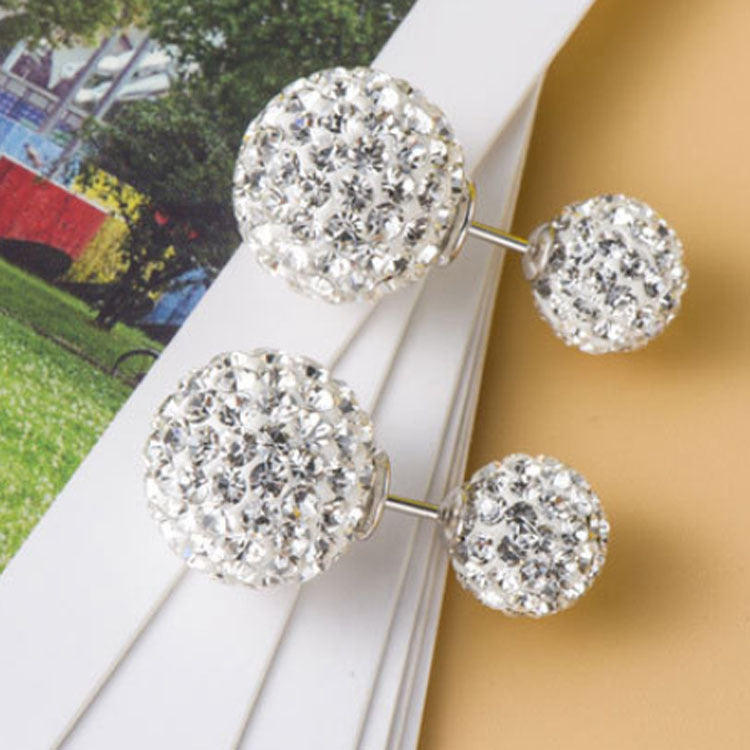 Lovcia Elegant Micro Set CZ Ball 925 Sterling Silver Stud Earrings for Women-Earrings-8-12mm-8-12mm