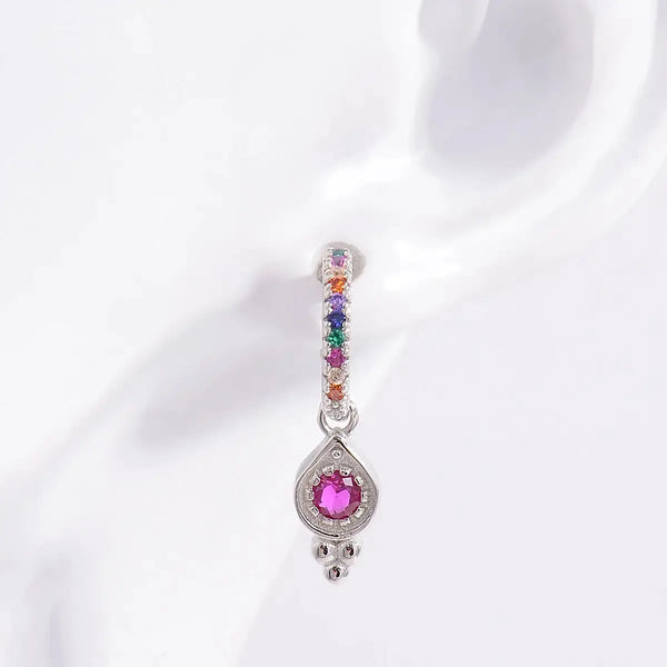 Lovcia Elegant Platinum-Plated 925 Sterling Silver Zircon Stud Earrings for Women-Earrings-Silver-One Size-Silver