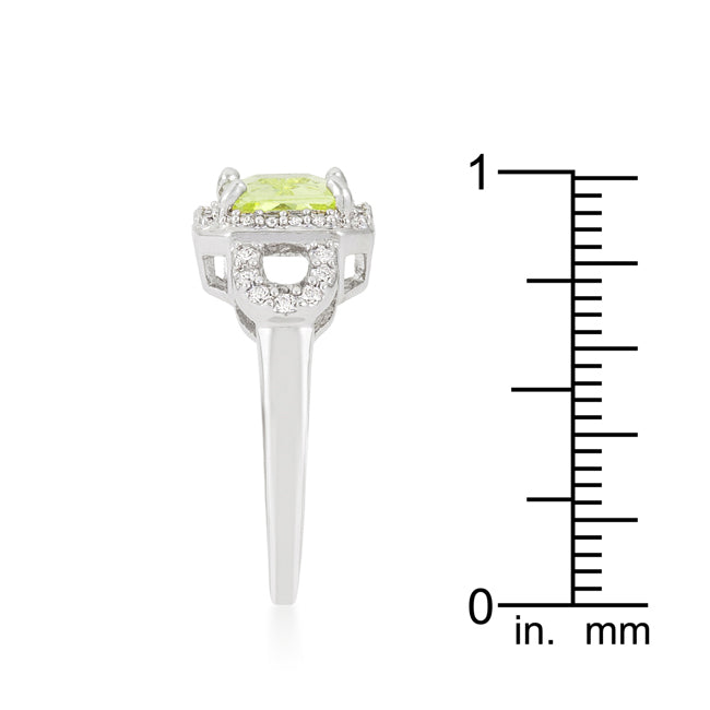 Lovcia Elegant Radiant Zircon Halo Engagement Ring-Rings-5-5