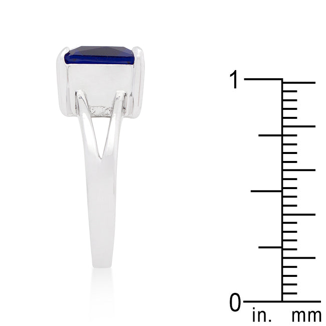 Lovcia Elegant Sapphire Cubic Zirconia Gypsy Ring-Rings-5-5