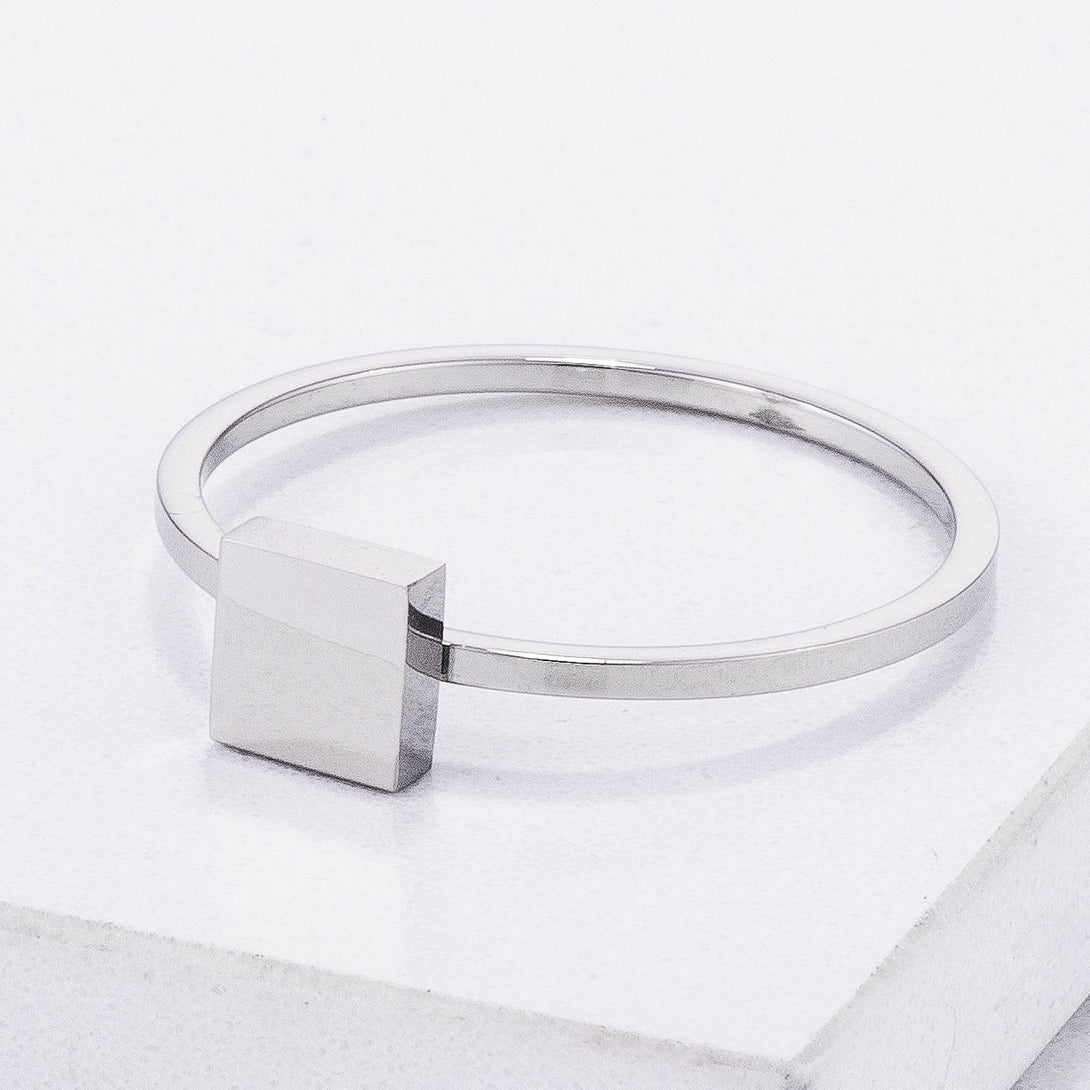 Lovcia Elegant Stackable Square Stainless Steel Ring-Rings-5-5
