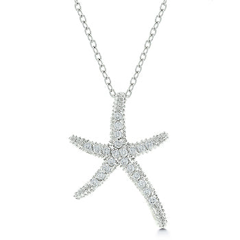 Lovcia Elegant Starfish Pendant Necklace-Necklaces-